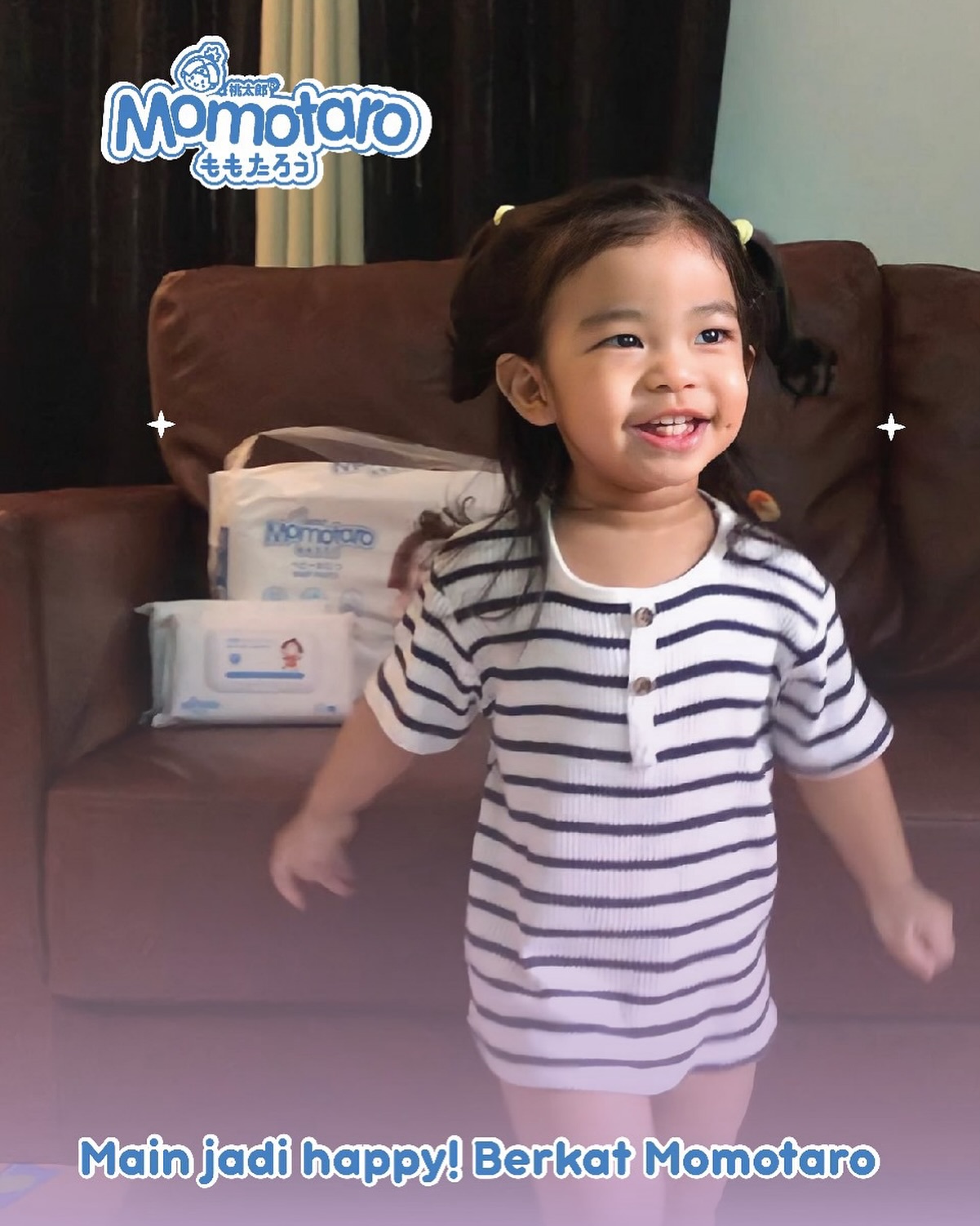 Biarkan Momotaro tumbuh dengan bayi Anda - setiap langkah