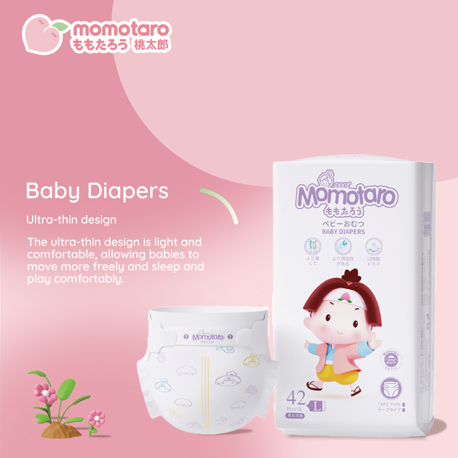 Popok bayi momotaro - perlindungan lembut untuk setiap tahap pertumbuhan