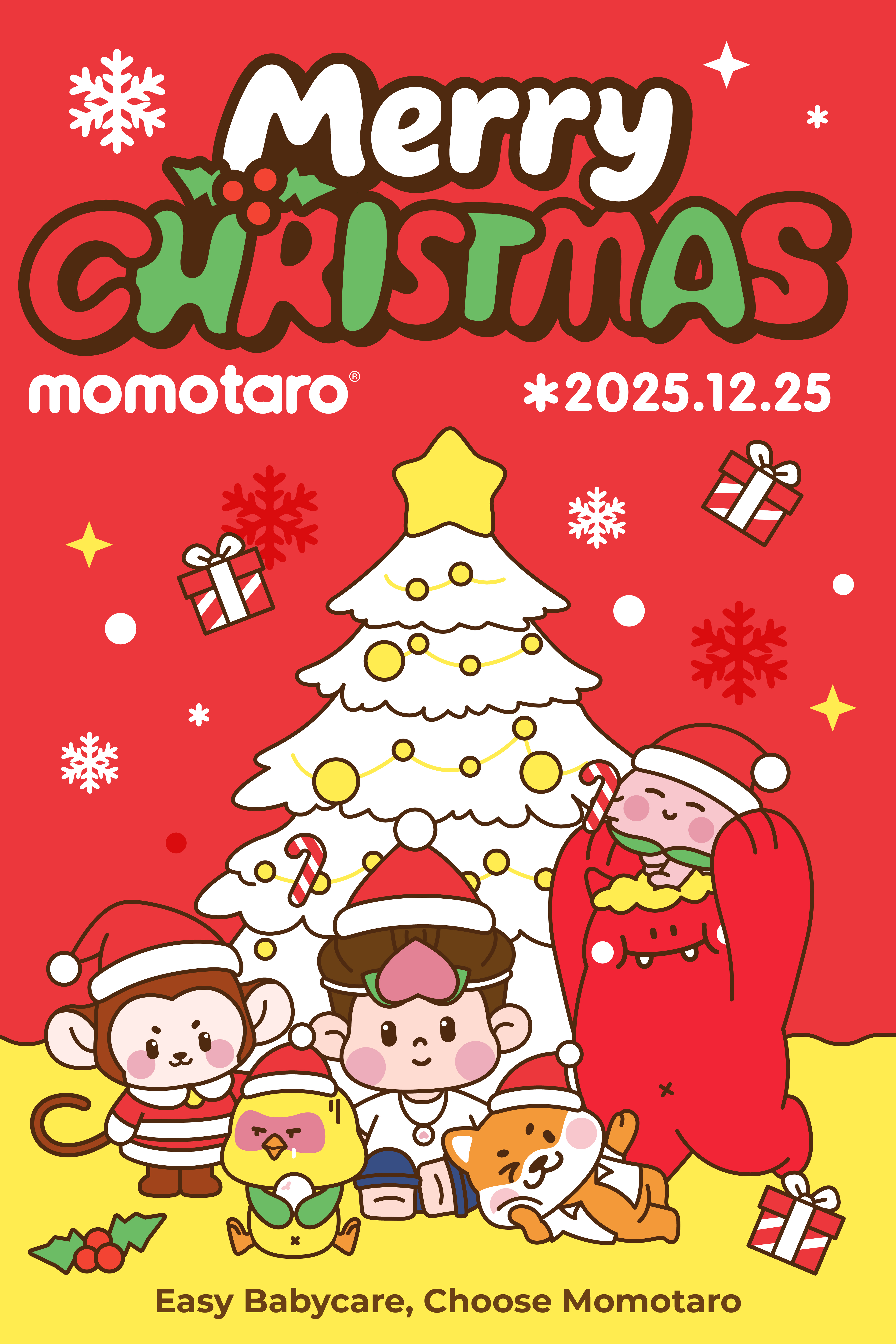 Selamat Natal dari Momotaro: Merawat Bayi, Setiap Hari Sepanjang Tahun